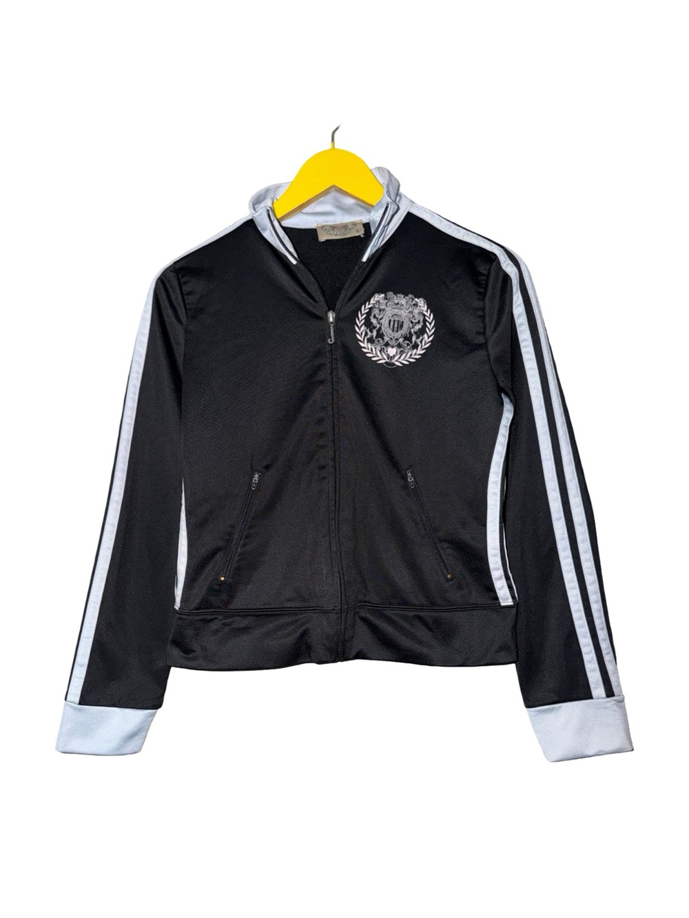 Y2K Juicy Couture Black Zip Up Track Jacket Medium